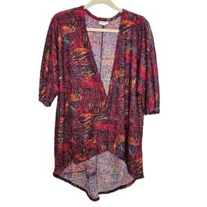LuLaRoe Simply Comfortable  Open Front Cardigan Multicolored Small